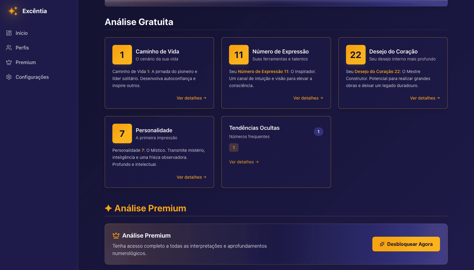 Prévia do painel do mapa